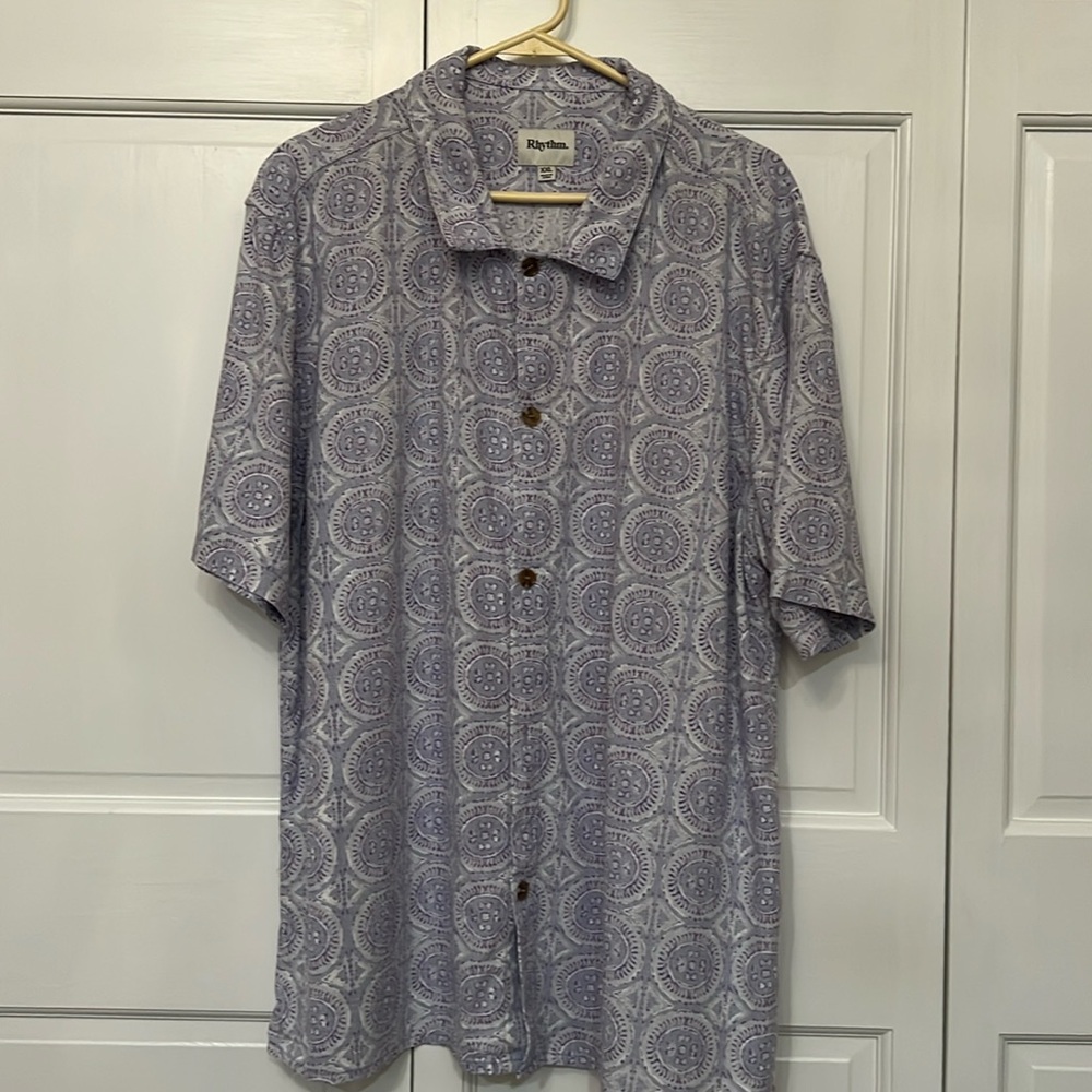 Rhythm button down short sleeve shirt